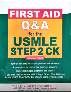 First Aid Q&A for the USMLE Step 2 CK, second edition
