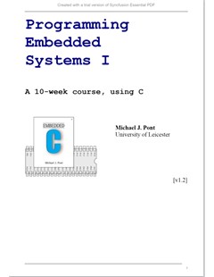 Programming Embedded Systems I