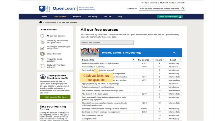 Nền tảng học tập miễn phí OpenLearn