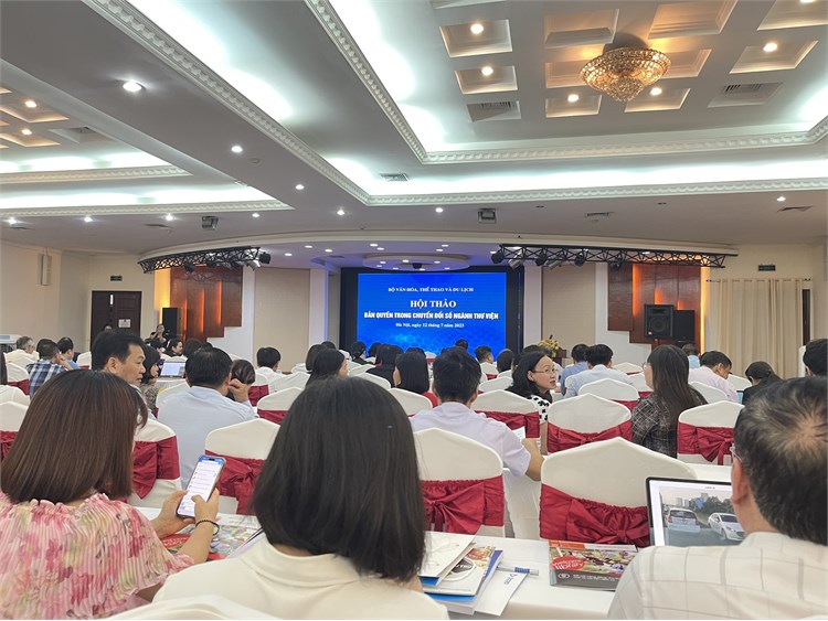 Thư viện Đại học Công nghiệp Hà Nội tham dự Hội thảo Bản quyền trong chuyển đổi số ngành thư viện