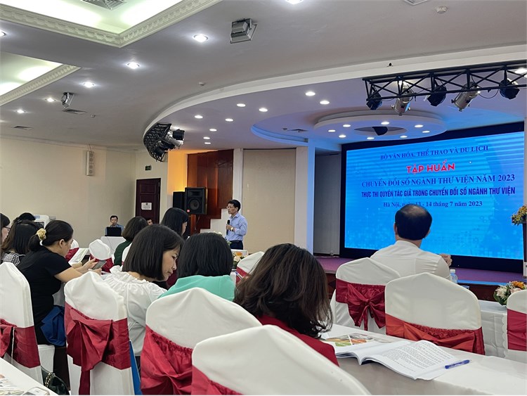 Thư viện Đại học Công nghiệp Hà Nội tham gia lớp Tập huấn “Thực thi quyền tác giả trong chuyển đổi số ngành thư viện”