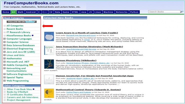 FreeComputerBooks: công cụ tìm kiếm sách miễn phí dành cho những ai yêu thích công nghệ thông tin