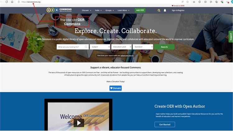 Giới thiệu về OER Commons