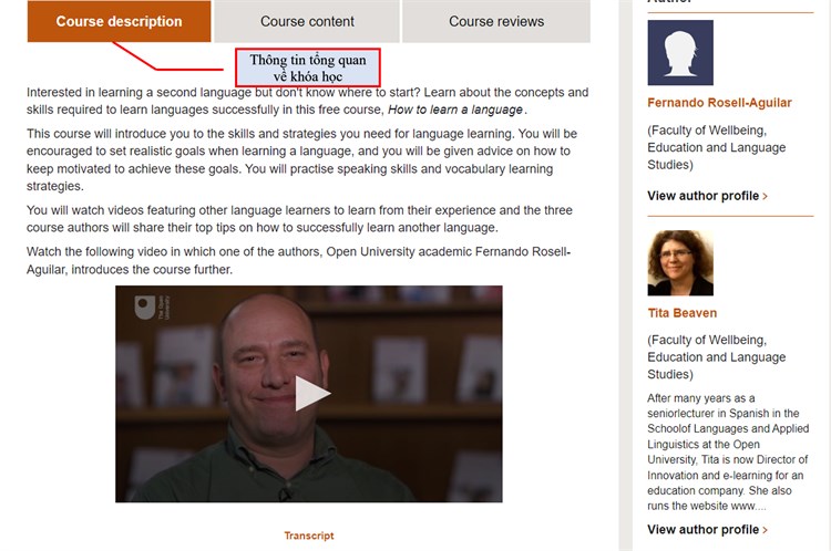 Khóa học “How to learn a language ` trên hệ thống OpenLearn