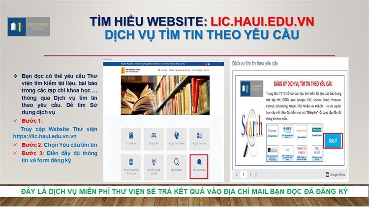 Tài liệu Hướng dẫn khai thác và sử dụng tài nguyên thông tin Thư viện Đại học Công nghiệp Hà Nội năm 2024