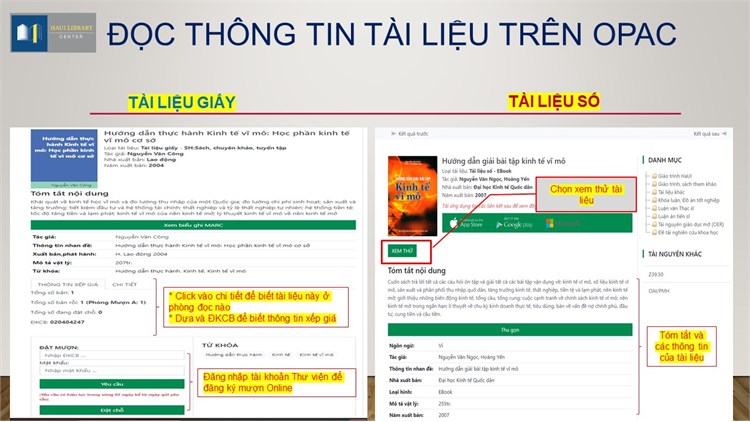 Tài liệu Hướng dẫn khai thác và sử dụng tài nguyên thông tin Thư viện Đại học Công nghiệp Hà Nội năm 2024