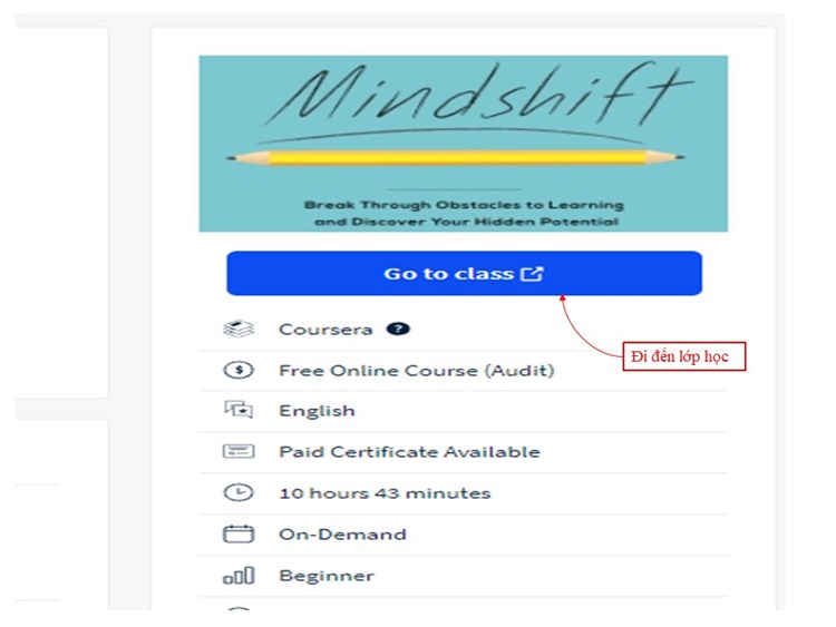 [Coursena] Khóa học Mindshift: Vượt qua những trở ngại để học hỏi và khám phá những tài năng tiềm ẩn của bạn