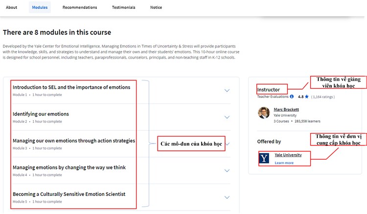 [Coursena] Khóa học “Managing Emotions in Times of Uncertainty & Stress - Quản lý cảm xúc trong thời điểm bất ổn và căng thẳng` của Đại học Yale