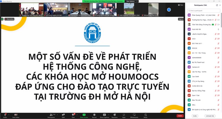 Thư viện Đại học Công nghiệp Hà Nội tham dự Tọa đàm `Chia sẻ kinh nghiệm triển khai tài nguyên giáo dục mở tại thư viện các trường ĐH ở Việt Nam`