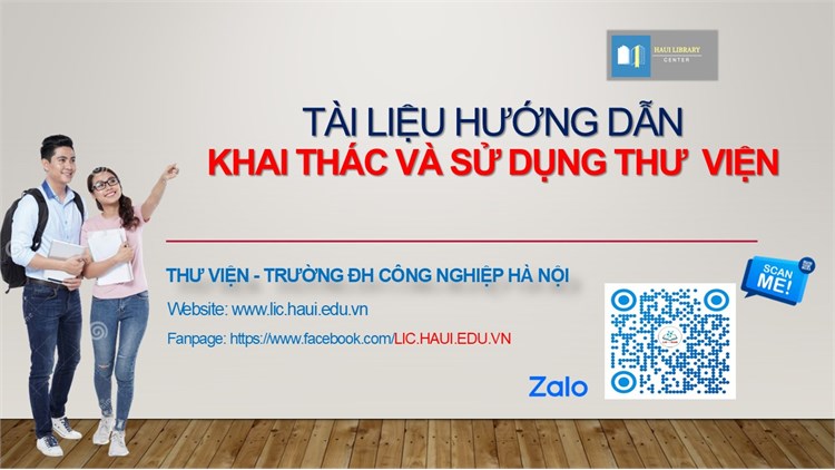 Hướng dẫn khai thác và sử dụng Thư viện Đại học Công nghiệp Hà Nội năm 2024