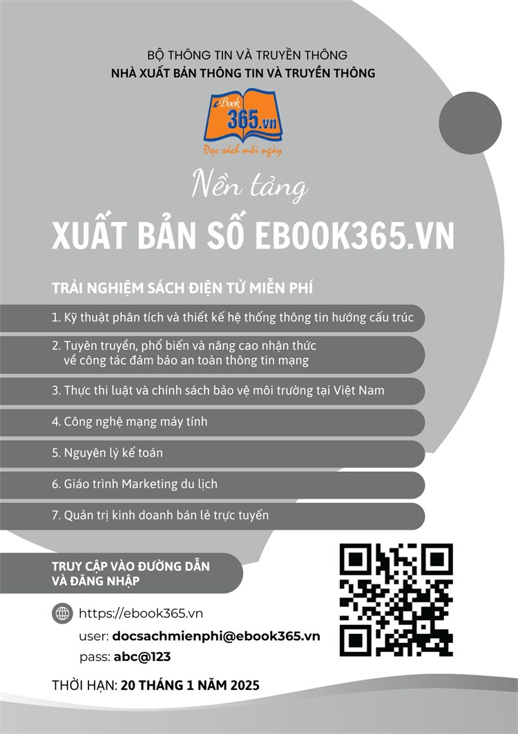 Nhà xuất bản Thông tin và Truyền thông tặng bạn đọc cơ hội trải ngiệm miễn phí sách điện tử tại Ngày Hội Sách HaUI lần thứ nhất năm 2024