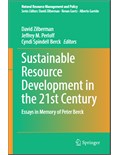 Sustainable Resource Development in the 21st Century: Essays in Memory of Peter Berck