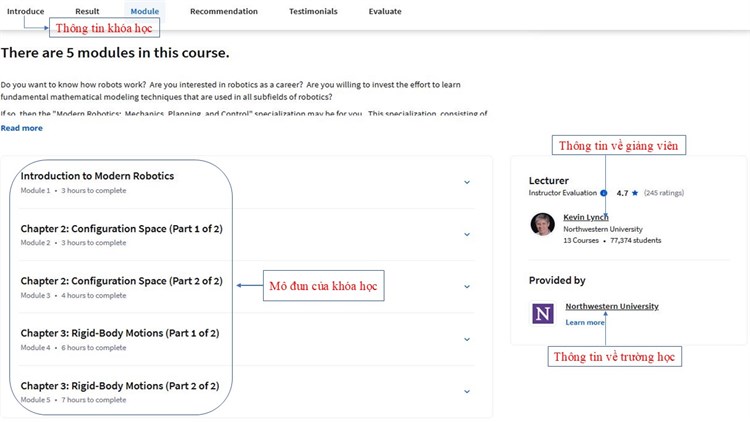 Khóa học “Modern Robotics: Foundations of Robot Motion – Robot hiện đại: Cơ sở chuyển động của Robot” hoàn toàn miễn phí trên Coursera