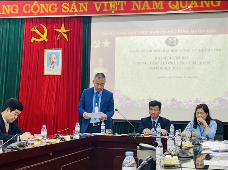 Chi bộ Trung tâm Thông tin Thư viện tổ chức Đại hội nhiệm kỳ 2025 - 2027