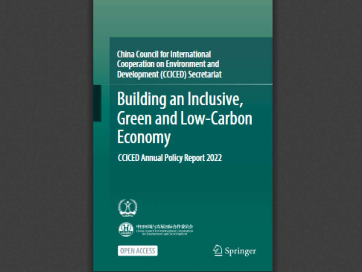Building an Inclusive, Green and Low-Carbon Economy: CCICED Annual Policy Report 2022