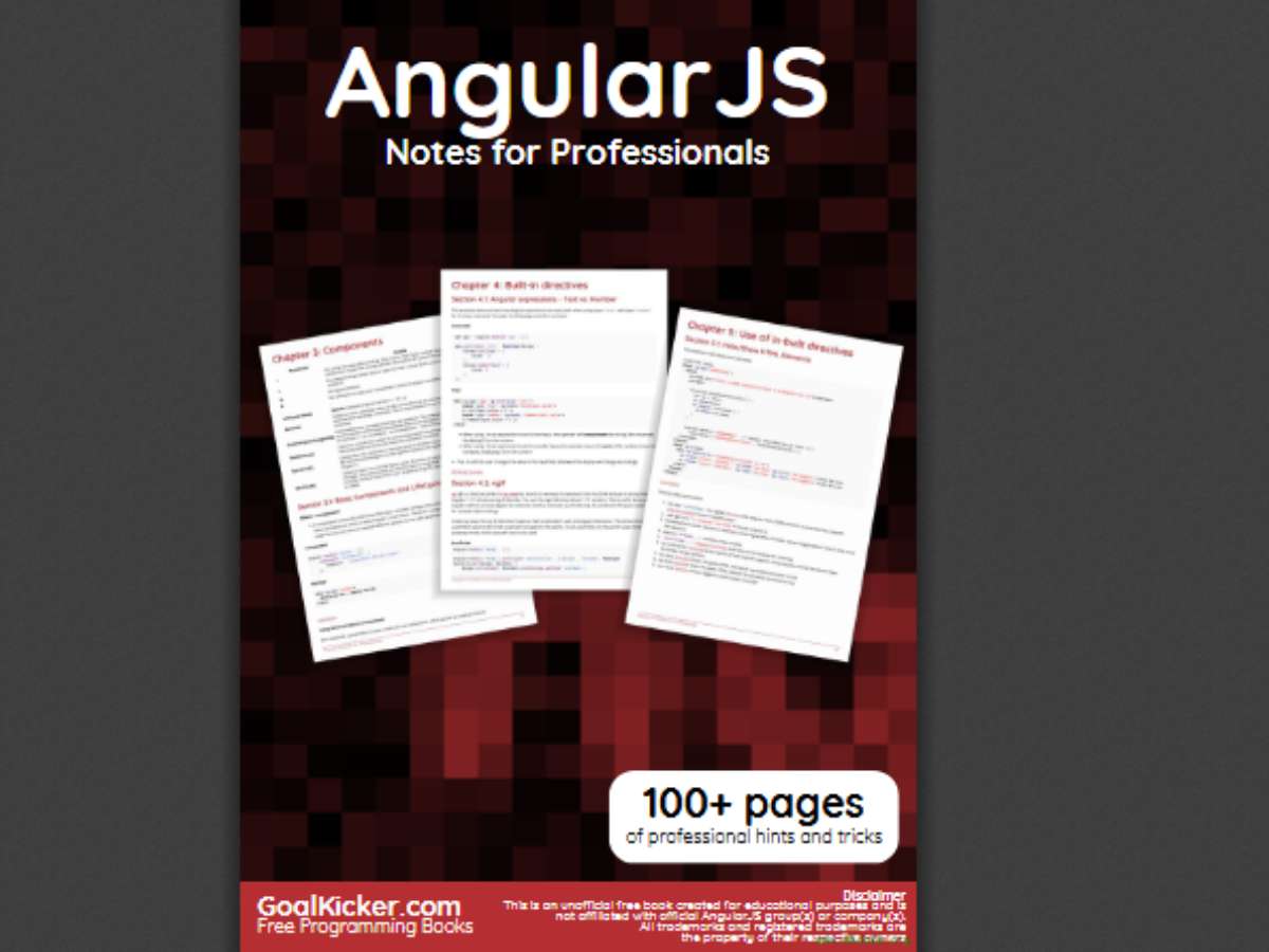 AngularJS Notes for Professionals