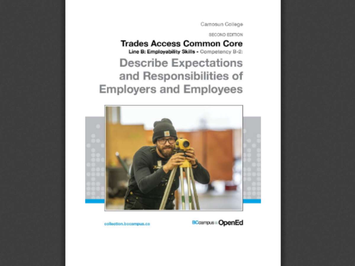 Line B: Employability Skills Competency B-2: Describe Expectations and Responsibilities of Employers and Employees, 2nd Edition
