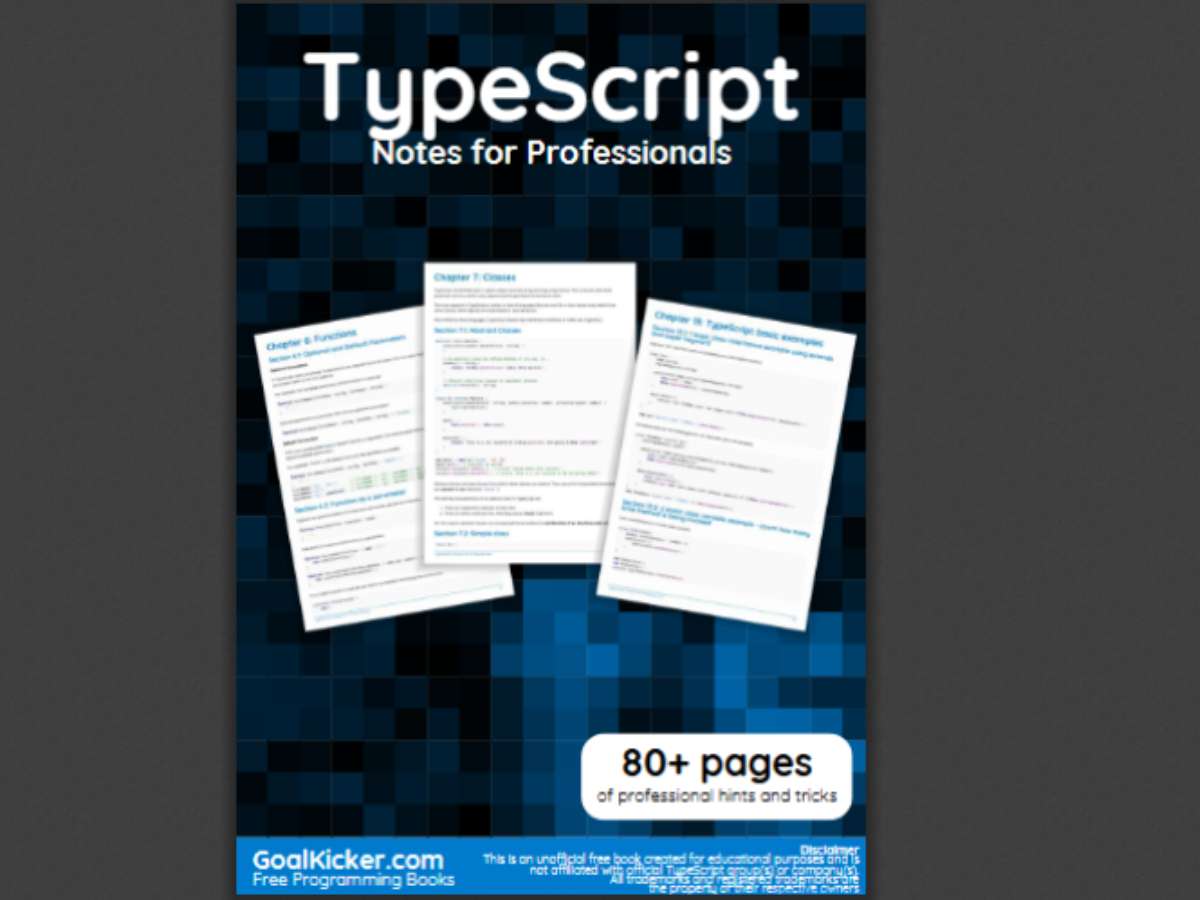 TypeScript Notes for Professionals