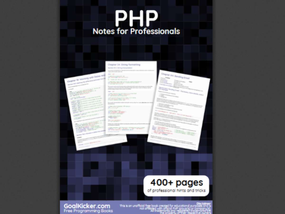 PHP Notes for Professionals