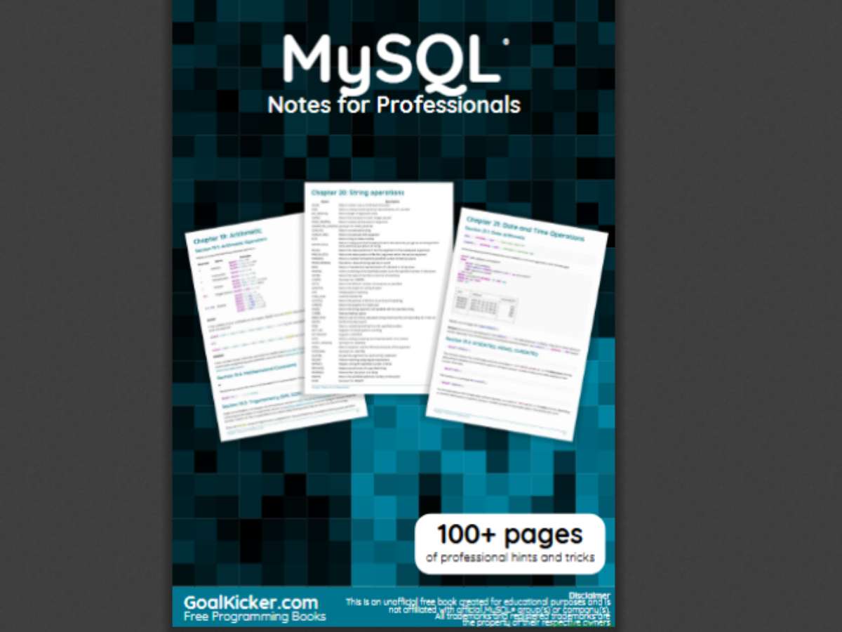 MySQL Notes for Professionals
