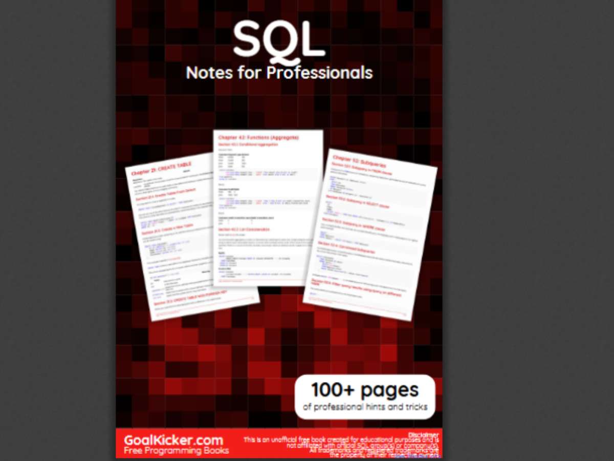 SQL Notes for Professionals