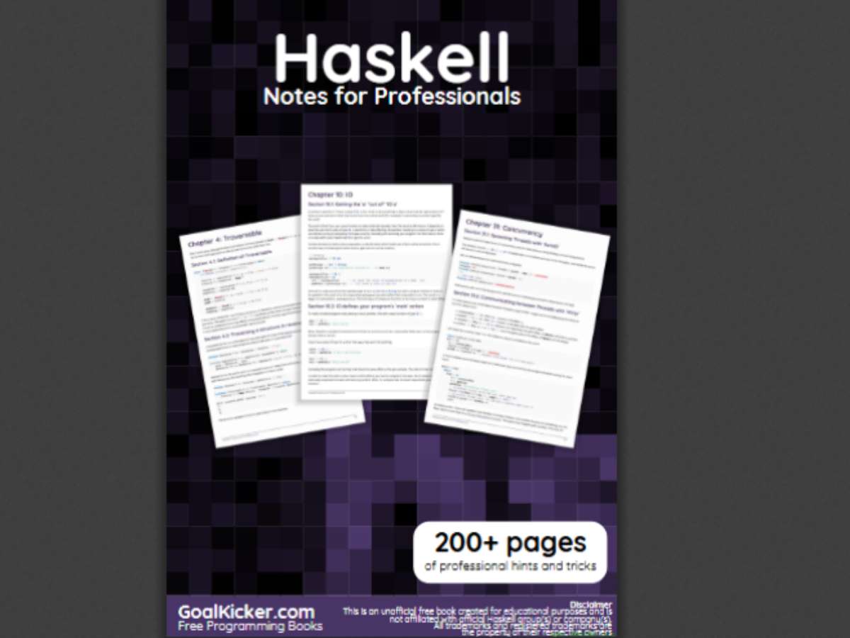 Haskell Notes for Professionals