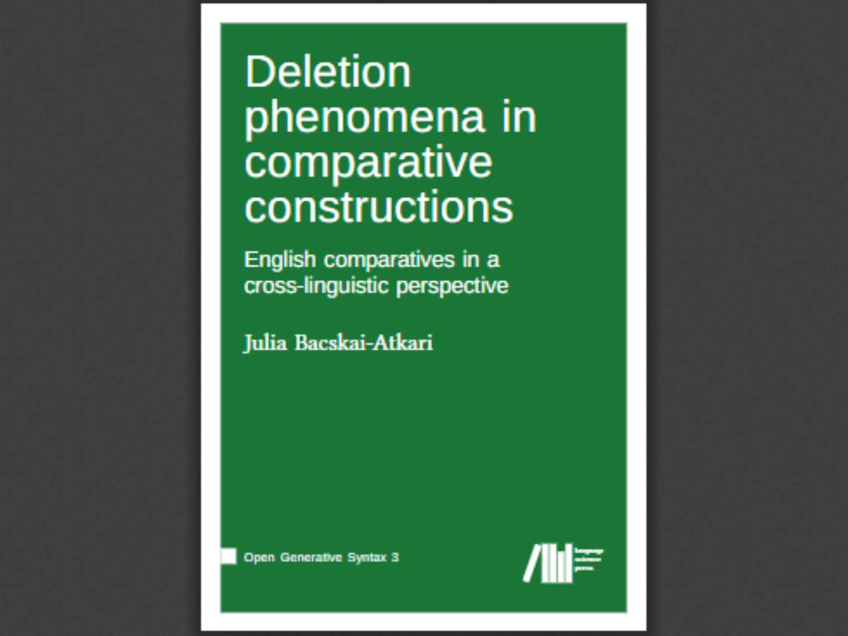 Deletion phenomena in comparative constructions: English comparatives in a cross-linguistic perspective