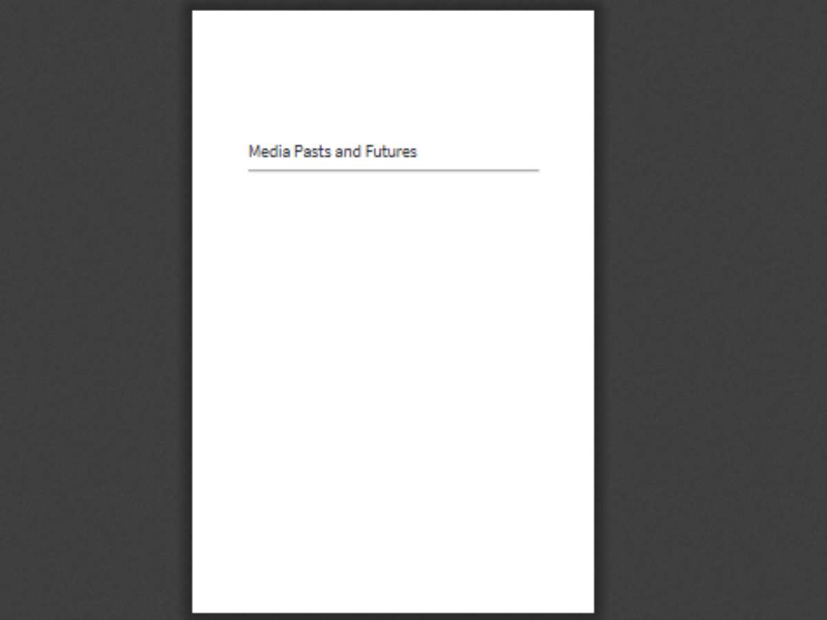 Media Pasts and Futures: Critical Reflections on 'Power Without Responsibility'