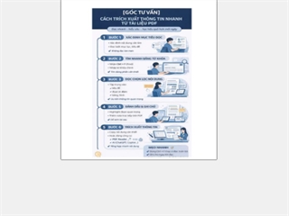 [GÓC TƯ VẤN]: Cách trích xuất thông tin nhanh từ tài liệu PDF