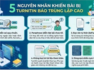 "GÓC TƯ VẤN" Vì sao bài viết của bạn bị Turnitin báo trùng lặp cao?