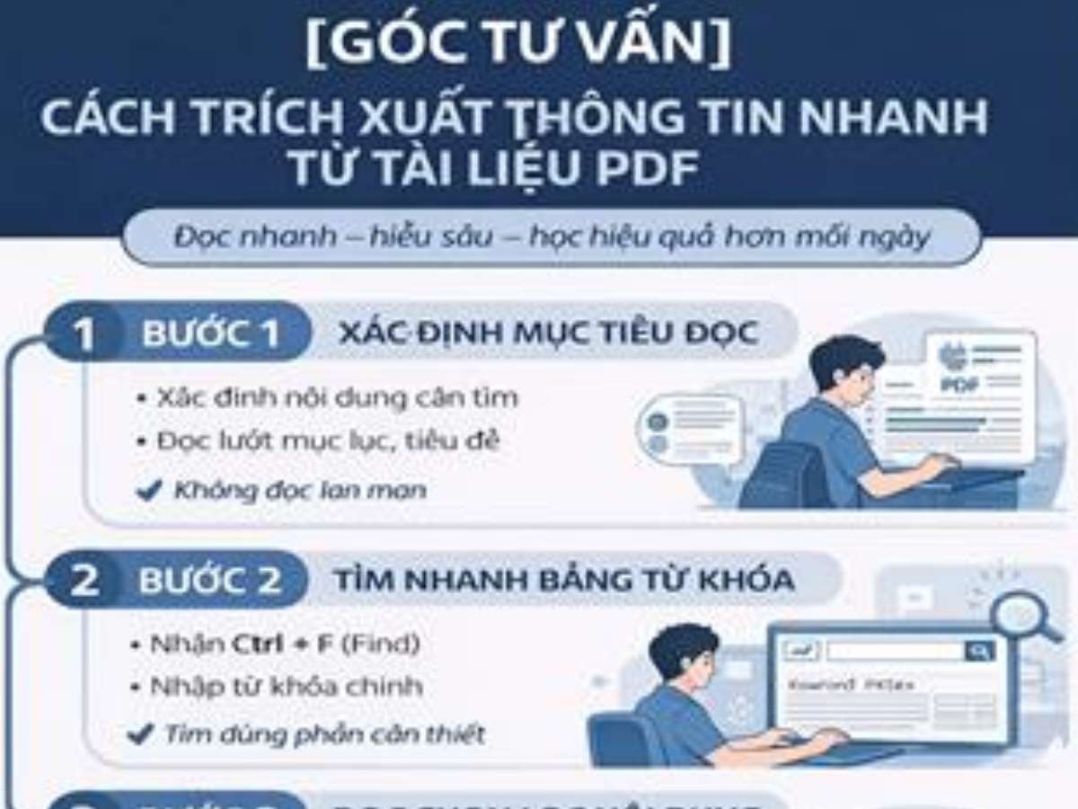 [GÓC TƯ VẤN]: Cách trích xuất thông tin nhanh từ tài liệu PDF