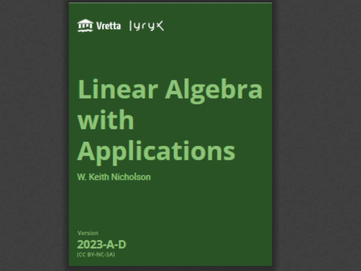 Linear Algebra with Applications
