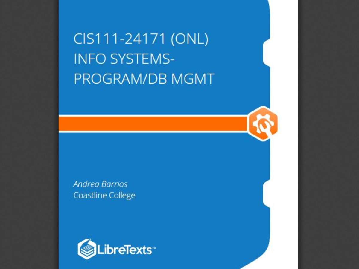 CIS111-24171 (ONL) Info Systems-Program/DB Mgmt
