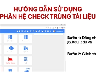 HƯỚNG DẪN THỰC HIỆN CHECK TRÙNG TÀI LIỆU