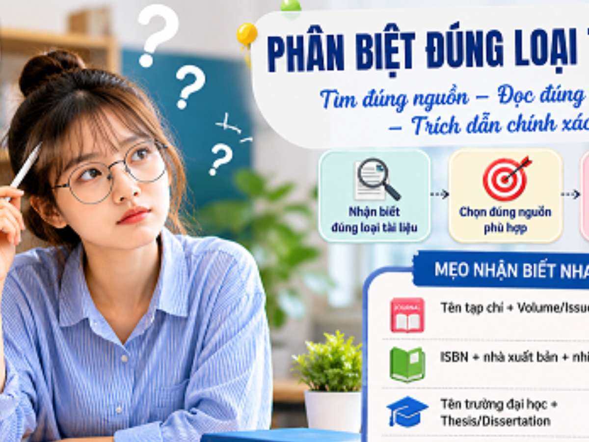 [Góc tư vấn] Một số tình huống thường gặp khi phân biệt bài báo, sách và tài liệu xám