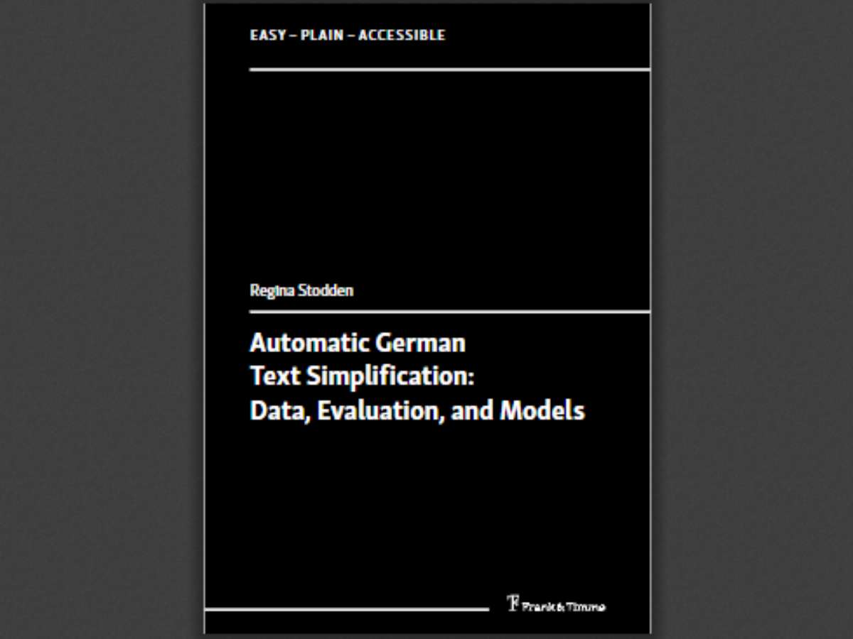 Automatic German Text Simplification: Data, Evaluation, and Models
