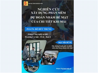 Nghiên cứu xây dựng phần mềm dự đoán nhám bề mặt của chi tiết khi mài