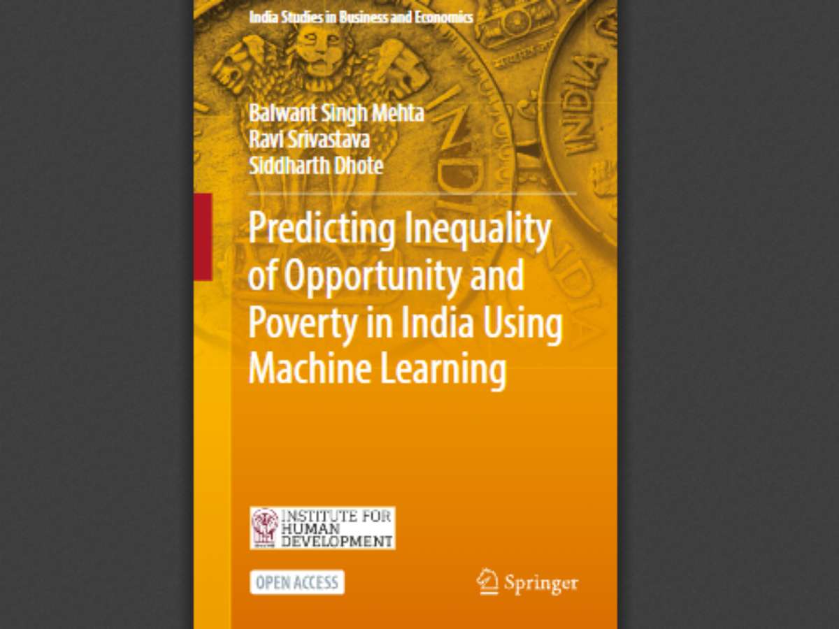 Predicting Inequality of Opportunity and Poverty in India Using Machine Learning