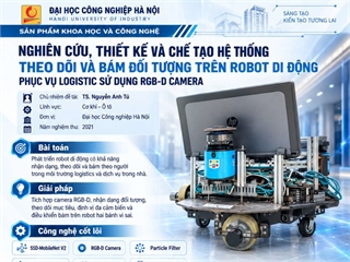 Nghiên cứu, thiết kế và chế tạo hệ thống theo dõi và bám đối tượng trên robot di động phục vụ Logistic sử dụng RGB-D Camera