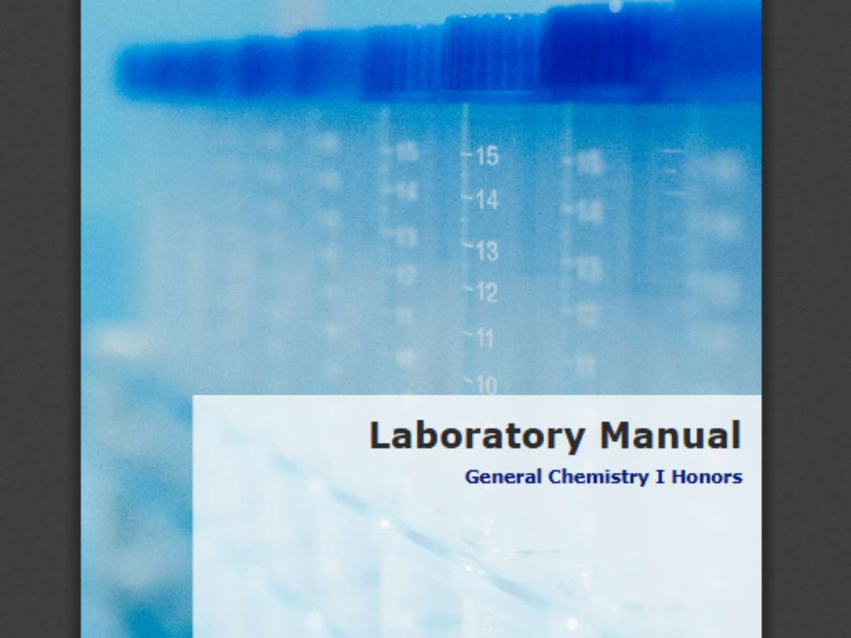 Laboratory Manual: General Chemistry I Honors - First Edition