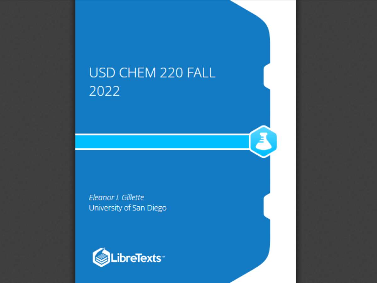 USD CHEM 220 Fall 2022