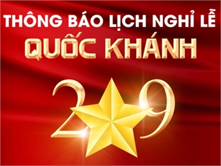 Lịch nghỉ Lễ Quốc khánh 02/9/2024