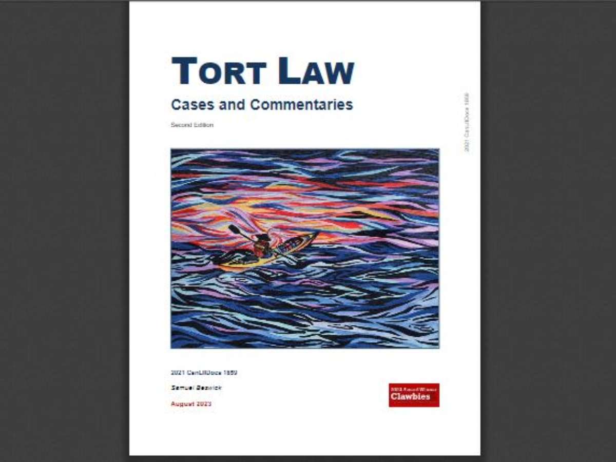 Tort Law: Cases and Commentaries - 2nd Edition