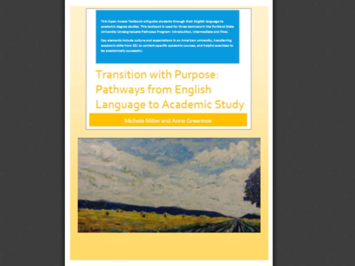 Transition with Purpose Pathways from English Language to Academic Study